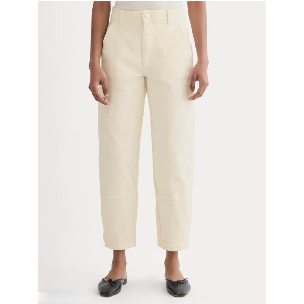 Everlane The Utility Barrel Pant in Bone Denim Jeans Women's 14